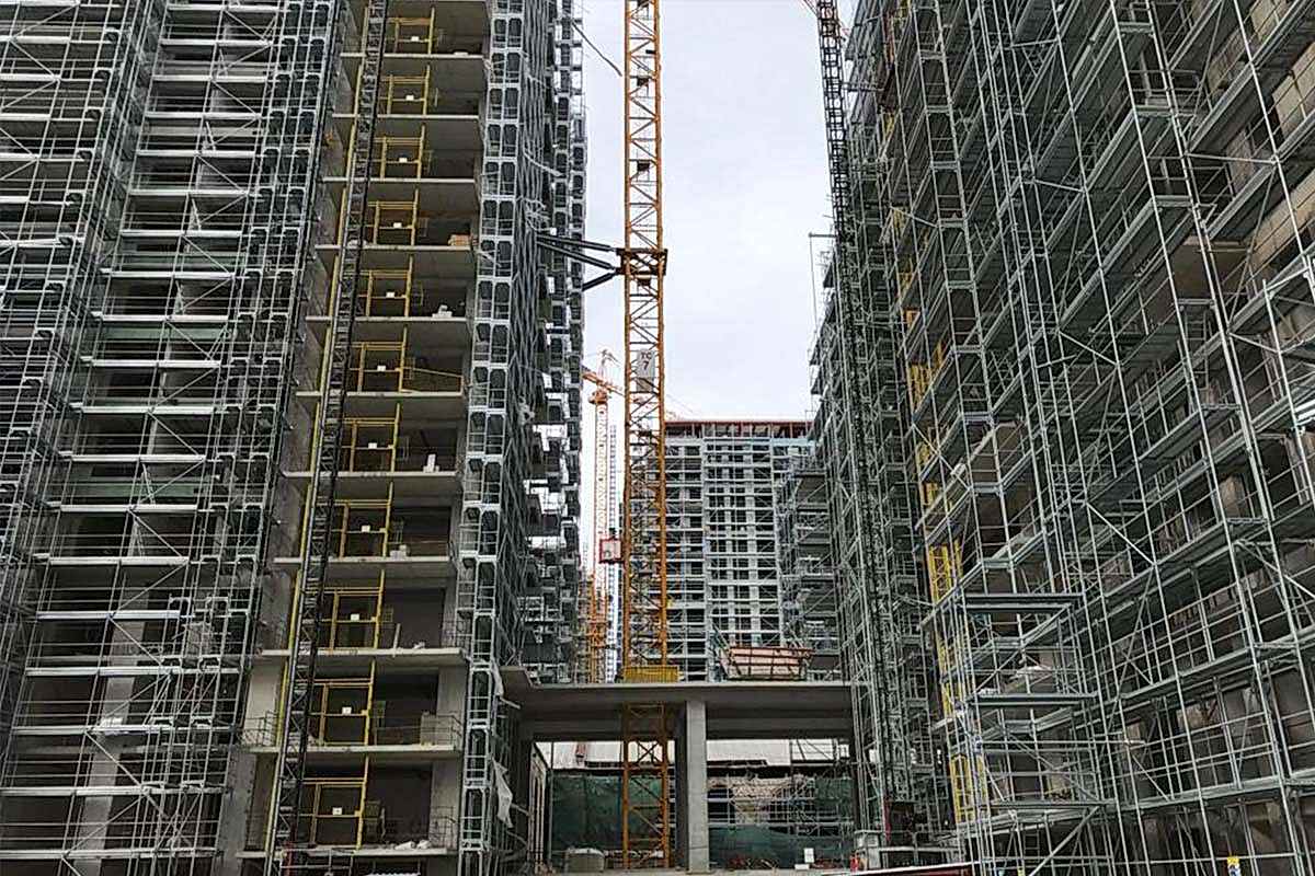 Güvenlikli Cephe Iskelesi